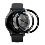 Folie sticla hibrid Bizon Watch Edge Hybrid compatibile cu Garmin Vivoactive 5, Negru 4 - lerato.ro