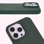 Carcasa Bizon Soft compatibila cu iPhone 16 Pro, Dark Green 11 - lerato.ro