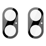 Set de 2 protectii camera foto Bizon Glass Lens compatibile cu iPhone 16 / 16 Plus, Negru 3 - lerato.ro