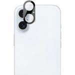 Set de 2 protectii camera foto Bizon Glass Lens compatibile cu iPhone 16 / 16 Plus, Negru 6 - lerato.ro
