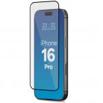 Set 2 folii sticla securizata Bizon Glass Aplikator, Kit montare inclus, compatibile cu iPhone 16 Pro, Negru 4 - lerato.ro