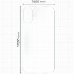 Set 2 folii protectie pentru spatele telefonului Bizon Hydrogel compatibile cu iPhone 16 Plus, Transparent 3 - lerato.ro