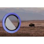 Protectie camera foto Bizon Glass Snap Lens compatibile cu iPhone 16 / 16 Plus, Albastru 4 - lerato.ro