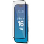 Set 2 folii sticla securizata Bizon Glass Aplicator, Kit montare inclus, compatibile cu iPhone 16 Plus, Negru 4 - lerato.ro