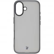 Carcasa Bizon Angelo compatibila cu iPhone 16, Transparent / Negru
