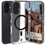 Carcasa Bizon Marco cu MagSafe compatibila cu iPhone 16, Transparent / Negru 3 - lerato.ro