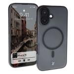 Carcasa Bizon MatteO cu MagSafe compatibila cu iPhone 16, Negru 3 - lerato.ro