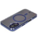 Carcasa Bizon Marco cu MagSafe compatibila cu iPhone 16, Transparent / Albastru 6 - lerato.ro