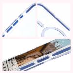 Carcasa Bizon Marco cu MagSafe compatibila cu iPhone 16, Transparent / Albastru 8 - lerato.ro