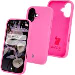 Carcasa Bizon Soft compatibila cu iPhone 16, Fucsia 3 - lerato.ro