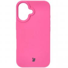 Carcasa Bizon Soft compatibila cu iPhone 16, Fucsia