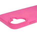 Carcasa Bizon Soft compatibila cu iPhone 16, Fucsia 6 - lerato.ro