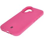 Carcasa Bizon Soft compatibila cu iPhone 16, Fucsia 7 - lerato.ro