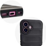 Carcasa Bizon Tur compatibila cu iPhone 16, Negru 12 - lerato.ro