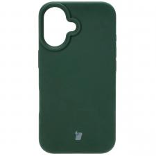 Carcasa Bizon Soft compatibila cu iPhone 16, Dark Green