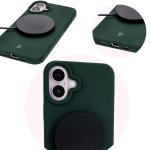 Carcasa Bizon Soft compatibila cu iPhone 16, Dark Green 13 - lerato.ro