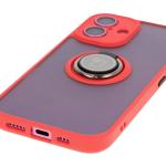 Carcasa Bizon Hybrid Ring compatibila cu iPhone 16, Rosu 6 - lerato.ro