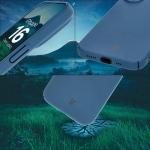 Carcasa Bizon Shell compatibila cu iPhone 16, Albastru 6 - lerato.ro