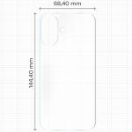 Set 2 folii protectie pentru spatele telefonului Bizon Hydrogel compatibile cu iPhone 16, Transparent 3 - lerato.ro