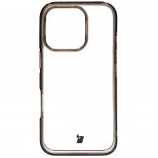 Carcasa Bizon Halo compatibila cu iPhone 16 Pro, Transparent / Negru