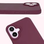 Carcasa Bizon Soft compatibila cu iPhone 16, Dark Purple 11 - lerato.ro