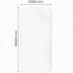 Folie protectie Bizon Hydrogel compatibila cu iPhone 16 Pro, Transparent 3 - lerato.ro