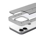 Carcasa Bizon Halo compatibila cu iPhone 16, Transparent / Negru 4 - lerato.ro