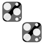 Set de 2 protectii camera foto Bizon Glass Lens compatibile cu iPhone 16 Pro / 16 Pro Max, Negru 3 - lerato.ro