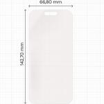Folie protectie Bizon Glass Film Sun compatibila cu iPhone 16, Transparent 3 - lerato.ro