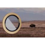 Protectie camera foto Bizon Glass Snap Lens compatibile cu iPhone 16 Pro / 16 Pro Max, Bej 4 - lerato.ro