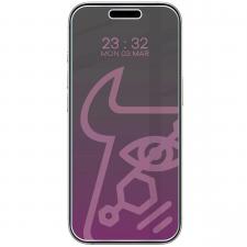 Folie sticla securizata Bizon Glass Mule Shadow Privacy compatibila cu iPhone 16 Pro, Negru