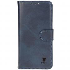 Husa flip cover Bizon Pocket compatibila cu iPhone 16 Pro, Navy Blue