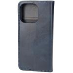 Husa flip cover Bizon Pocket compatibila cu iPhone 16 Pro, Navy Blue 5 - lerato.ro