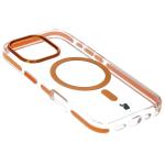 Carcasa Bizon Marco compatibila cu iPhone 16 Pro, Transparent / Portocaliu 5 - lerato.ro