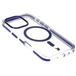 Carcasa Bizon Marco compatibila cu iPhone 16 Pro, Transparent / Albastru 5 - lerato.ro