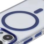 Carcasa Bizon Marco compatibila cu iPhone 16 Pro, Transparent / Albastru 6 - lerato.ro