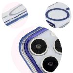 Carcasa Bizon Marco compatibila cu iPhone 16 Pro, Transparent / Albastru 9 - lerato.ro