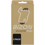 Set 2 folii sticla securizata Bizon Glass Aplicator, Kit montare inclus, compatibile cu iPhone 16, Negru 6 - lerato.ro