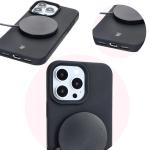 Carcasa Bizon Soft compatibila cu iPhone 16 Pro, Negru 13 - lerato.ro