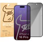 Folie sticla securizata Bizon Glass Edge Shadow Privacy compatibila cu iPhone 16 Pro, Negru 4 - lerato.ro