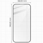 Set protectie 3in1 Bizon Glass Edge Pack, 2 folii sticla ecran + 1 folie sticla camera foto, compatibil cu iPhone 16 Pro, Transparent 3 - lerato.ro