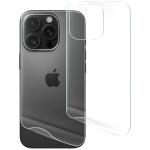 Set 2 folii protectie pentru spatele telefonului Bizon Hydrogel compatibile cu iPhone 16 Pro, Transparent 5 - lerato.ro