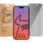 Folie sticla securizata Bizon Glass Clear Shadow Privacy compatibila cu iPhone 16 Pro, Negru 4 - lerato.ro