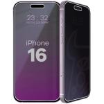Folie sticla securizata Bizon Glass Mule Shadow Privacy compatibila cu iPhone 16, Negru 5 - lerato.ro