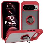 Carcasa Bizon Hybrid Ring compatibila cu Google Pixel 10 Pro XL, Rosu 3 - lerato.ro