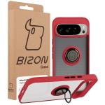 Carcasa Bizon Hybrid Ring compatibila cu Google Pixel 10 Pro XL, Rosu 8 - lerato.ro