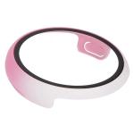 Carcasa cu protectie ecran din sticla securizata BizonMobile compatibila cu Google Pixel Watch 3 45mm, Roz / Alb 7 - lerato.ro