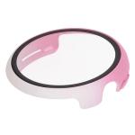 Carcasa cu protectie ecran din sticla securizata BizonMobile compatibila cu Google Pixel Watch 3 45mm, Roz / Alb 8 - lerato.ro