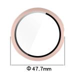 Carcasa cu protectie ecran din sticla securizata BizonMobile compatibila cu Google Pixel Watch 3 45mm, Roz 3 - lerato.ro