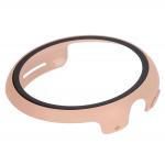 Carcasa cu protectie ecran din sticla securizata BizonMobile compatibila cu Google Pixel Watch 3 45mm, Roz 7 - lerato.ro